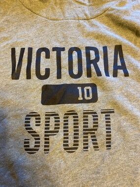 Victoria's Secret Gray Sport Logo Sweater